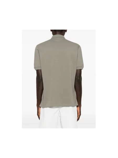 Koszulka polo Brunello Cucinelli z logo zielona