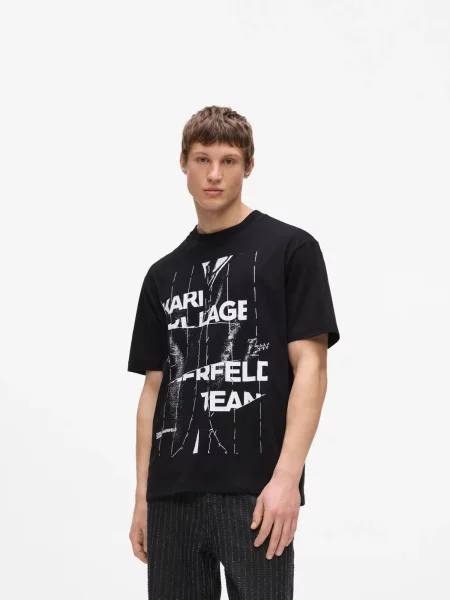 KARL LAGERFELD JEANS Tričko / biela čierna
