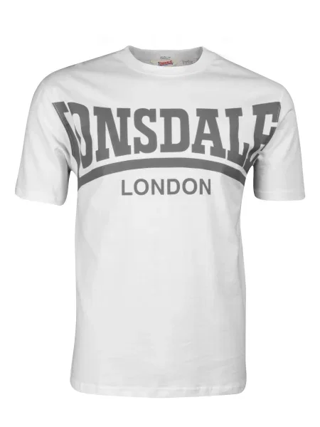 LONSDALE Tricou York gri alb