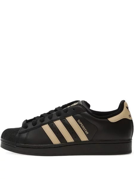Prugasta majica s kapuljačom Adidas s vezom crna