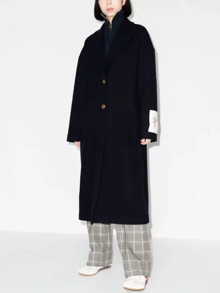 Vienakrūtis paltas Golden Goose mėlyna