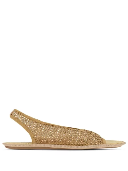 Sandale Ferragamo slingback auriu