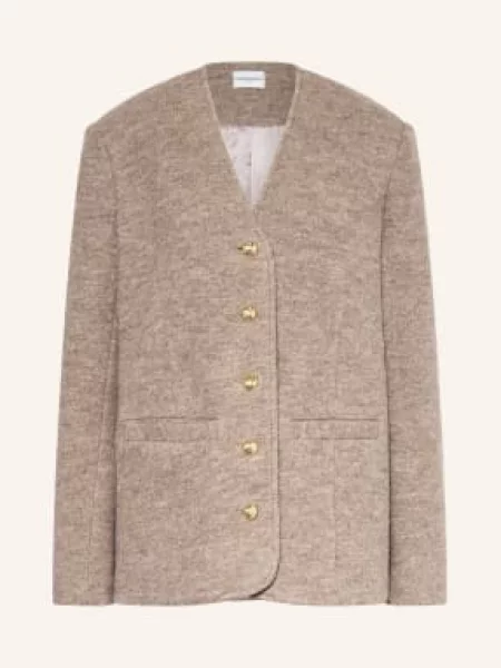 Claudie Pierlot Kurtka Overjacket Victoria Heather beige beżowa