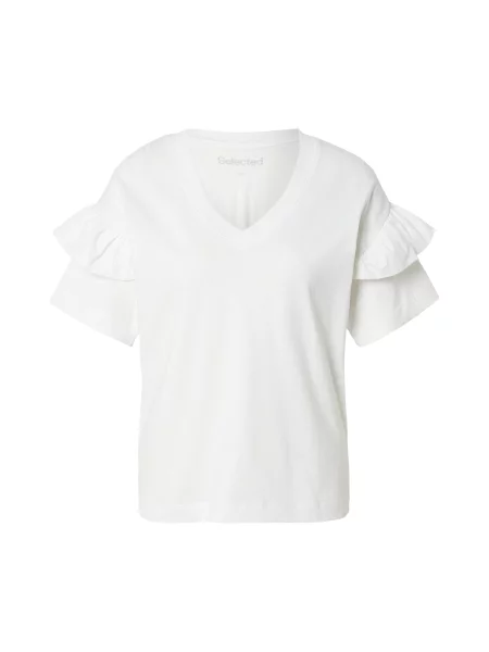 SELECTED FEMME Tricou SLFJESMINES' alb