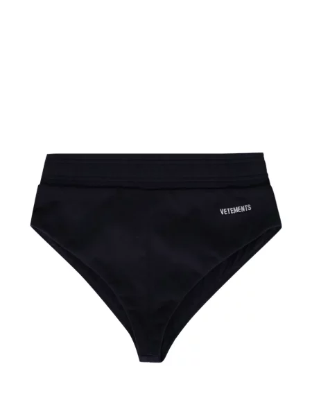 Pantaloni scurți Vetements cu imagine din jerseu negru