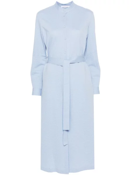 Sukienka midi Harris Wharf London do kolan garniturowa niebieska