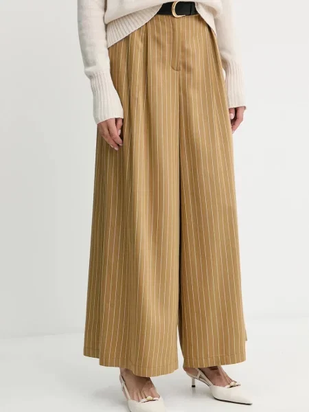 MAX&Co. pantaloni lat high waist verde