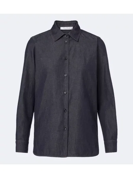 Cămașă de blugi Max Mara albastru