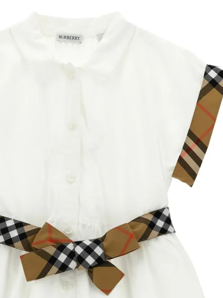 Φόρεμα σε στυλ πουκάμισου Burberry λευκό