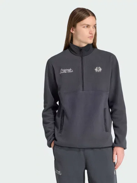 Флісова кофта adidas Graphics перероблений сірий