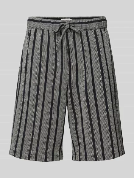Szorty o kroju regular fit z fakturowanym wzorem model ‘KALLE’ Casual Friday
