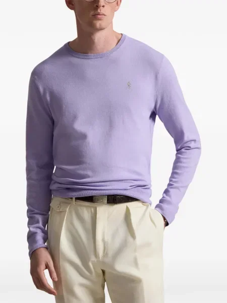 Șapcă Polo Ralph Lauren cu decolteu în V cu autograf în carouri albastru
