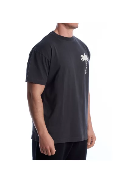 Tricou Palm Angels cu imagine gri