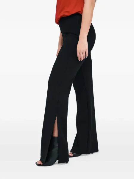 Pantaloni Marcella cu crăpătură negru