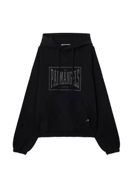 Hanorac cu glugă Palm Angels cu autograf negru