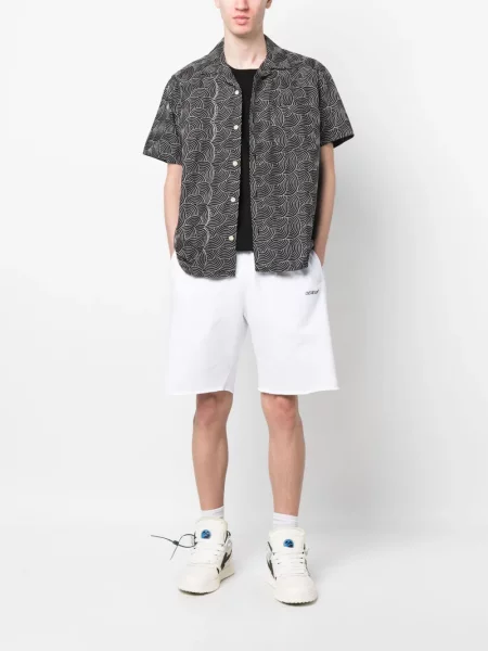 Raštuotos šortai Off-white balta