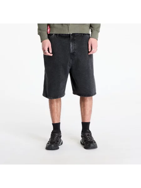 Krótkie szorty Carhartt Wip z kamieniami czarne