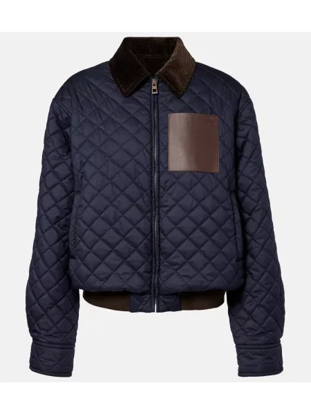Geacă Loewe de catifea cord albastru