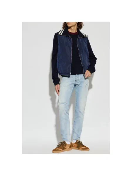 Sweter Dsquared2 wełniany niebieski