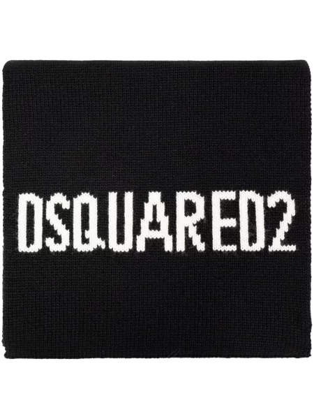 Fular Dsquared2 de lână negru