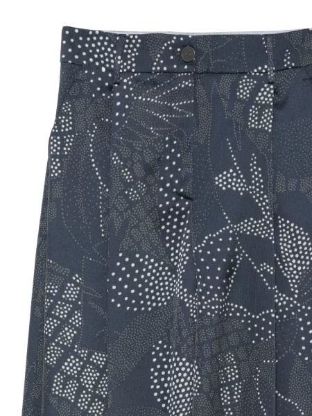 Hlače Emporio Armani s printom plava