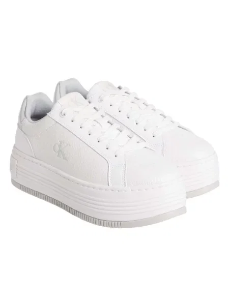 Calvin Klein Jeans Tenisice Bold Flatf Low Lace Mg bijela