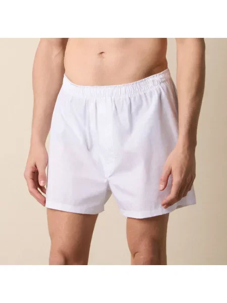 Bokserki Brooks Brothers popelinowe białe