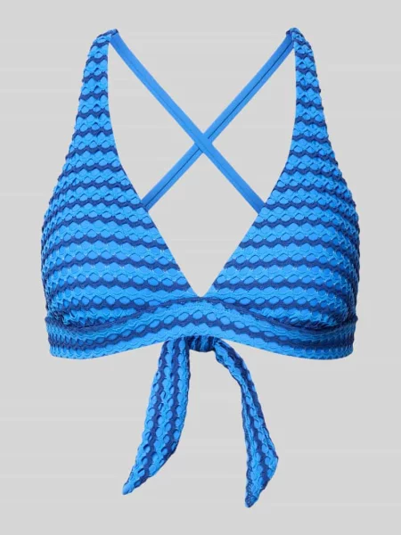 Góra bikini z krzyżującymi się ramiączkami Seafolly niebieski