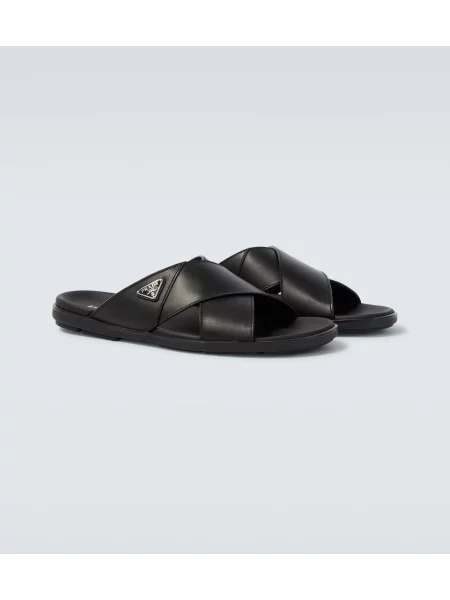 Sandale Prada din piele negru