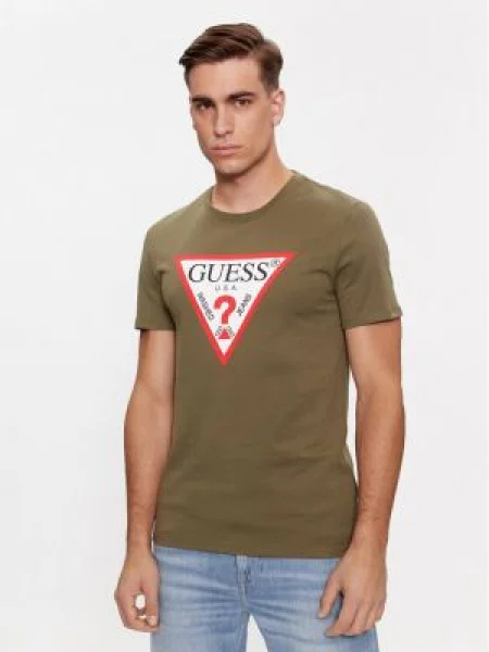 Guess Tricou Logo verde