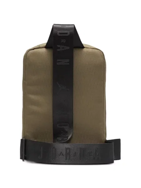 Geantă crossbody Jordan cu autograf verde