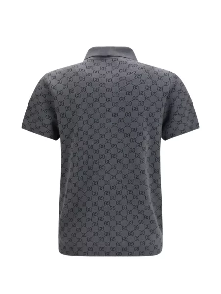 Tricou polo Gucci gri