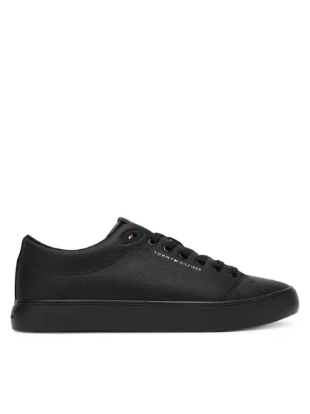Маратонки Tommy Hilfiger TH HI VULC CORE LOW LTH II ESS мъжки черно
