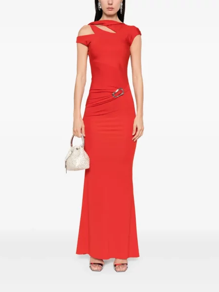Rochie maxi Moos Studio de costum roșu