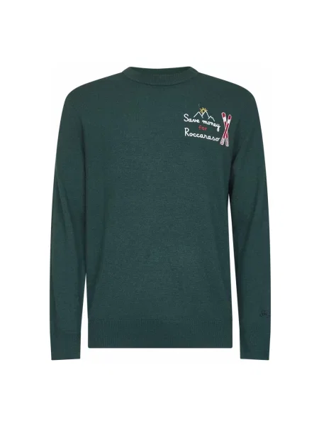 Sweter Mc2 Saint Barth wełniany zielony