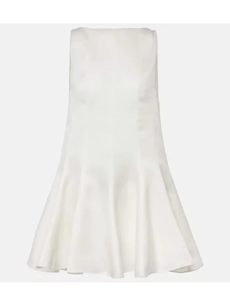 Rochie Khaite de mătase alb