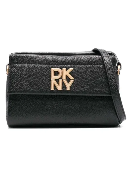 Geanta de piele Dkny negru