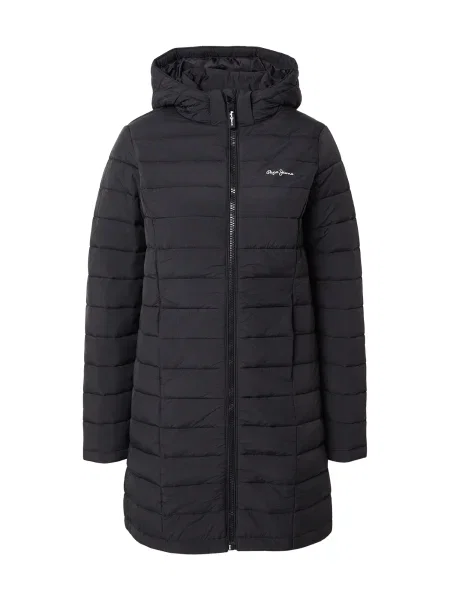 Pepe Jeans Palton de primăvară-toamnă negru