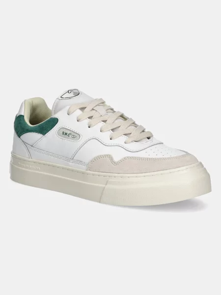 Stepney Workers Club sneakers din piele alb