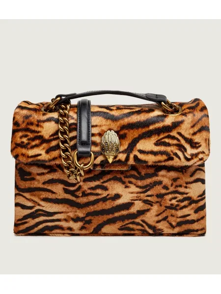 Kurt Geiger Bőr válltáska Kensington barna