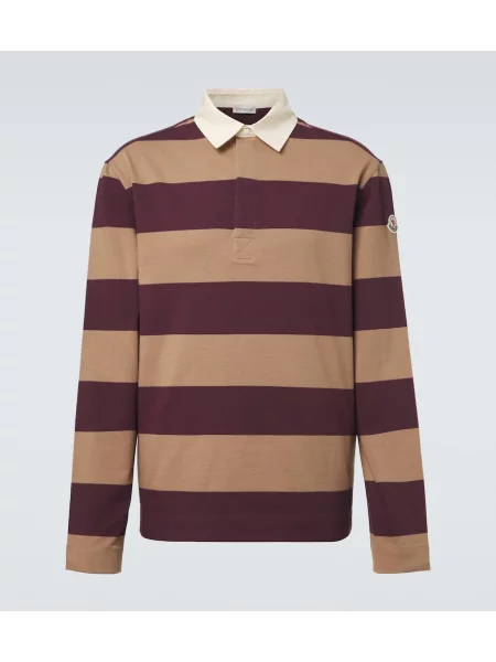 Tricou polo Moncler cu dungi