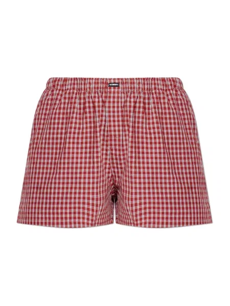Szorty Vetements w kratę czerwone