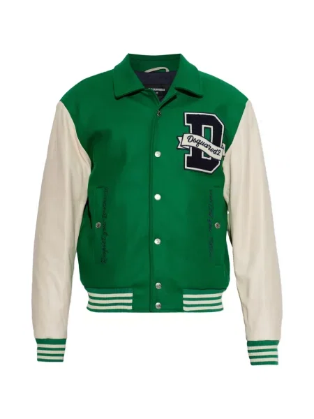 Geacă bomber Dsquared2 cu autograf verde