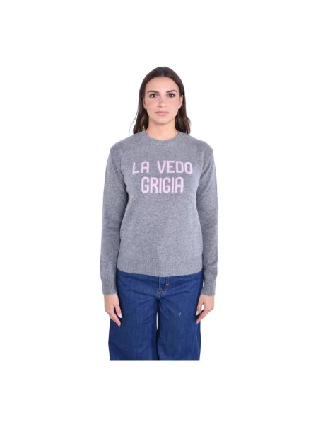 Sweter Mc2 Saint Barth wełniany szary