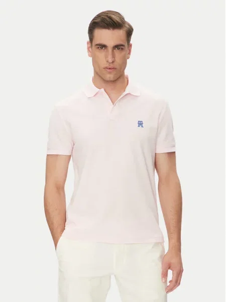 Polo majica Tommy Hilfiger roza