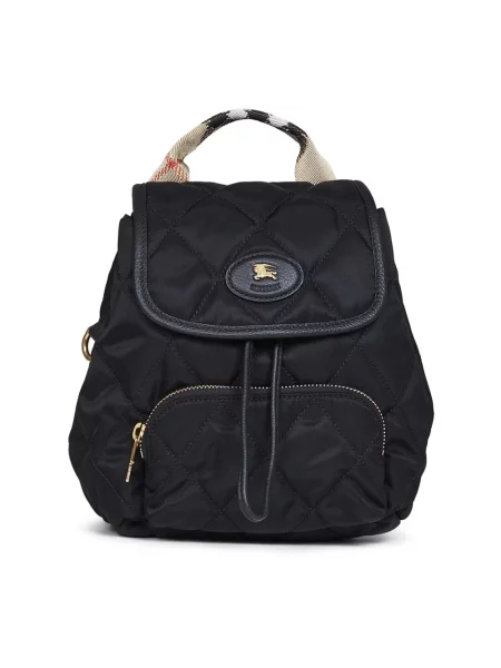 Plecak Burberry pleciony czarny
