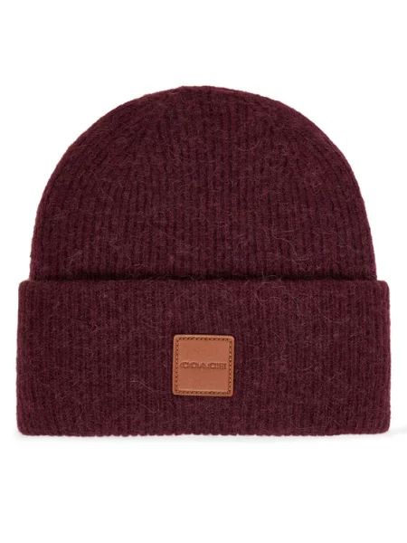 Шапка Coach фіолетова