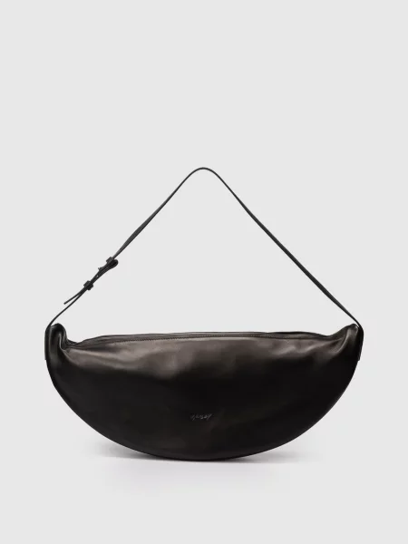 Шкіряна сумка-хобо Volta Sand Marsell чорна