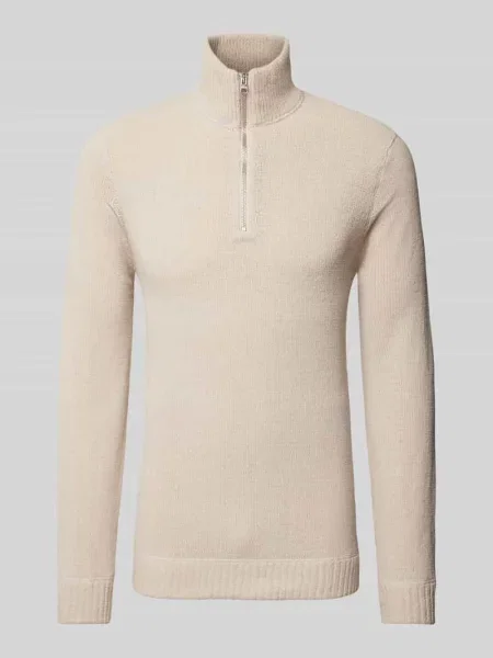 Sweter z dzianiny ze stójką model ‘ETHAN’ Only & Sons