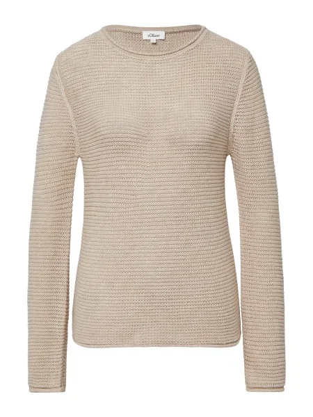 S.Oliver Pulover deschis bej